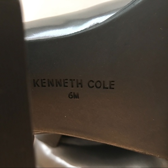 Kenneth Cole Metallic Gray Lace-Up Ankle Boots - Picture 4 of 6